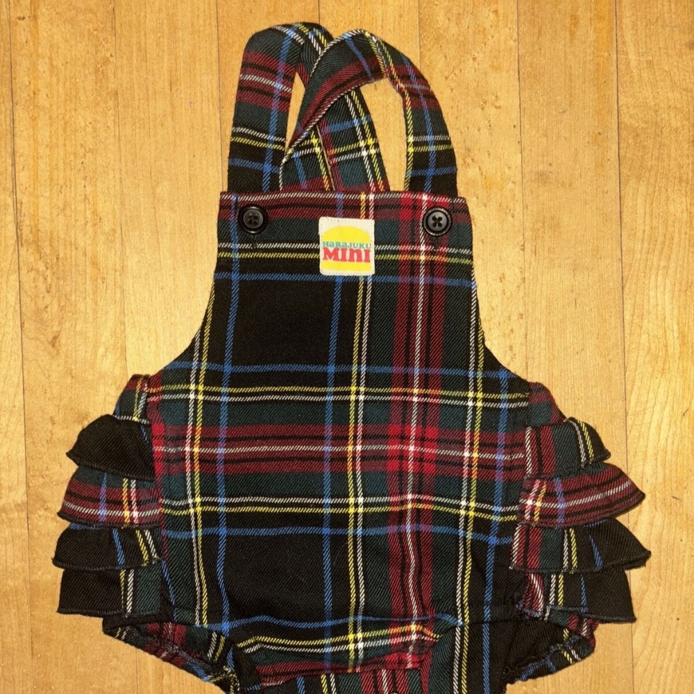 Harajuku Mini Target 20th Anniversary Plaid Baby Ruffle Jumper Size 6 Month